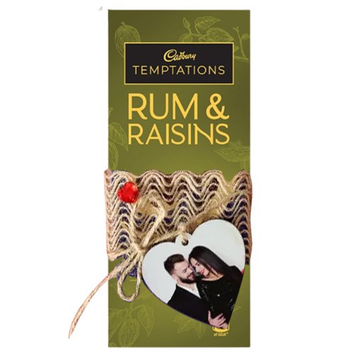 Lavish Personalized Photo Temptation Rum n Raisins Chocolate