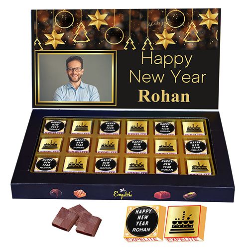 New Year Personalized Choco Treats Box