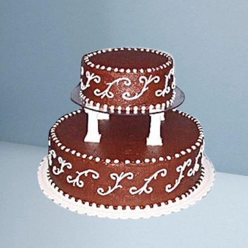 Fresh-Baked 2 Tier Eggless Chocolate Flavor Cake