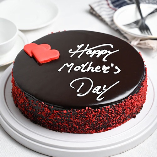 Yummy Happy Mothers Day Chocolate Cake