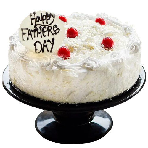 Creamy Eggless White Forest for Fathers Day