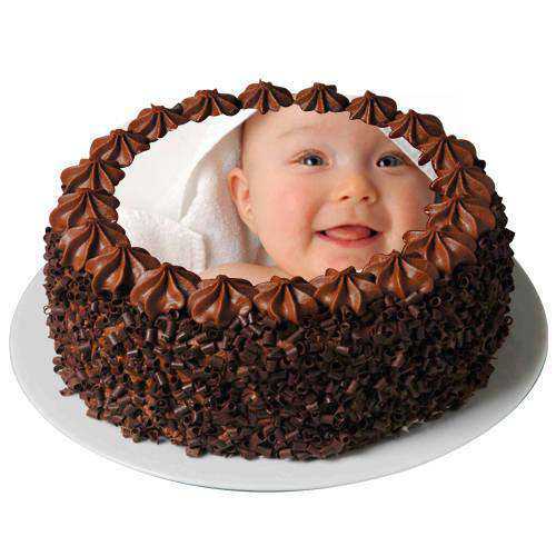 Delicious Chocolate Photo Cake