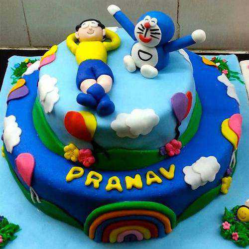 Delightful Doremon Theme Cake for Kids