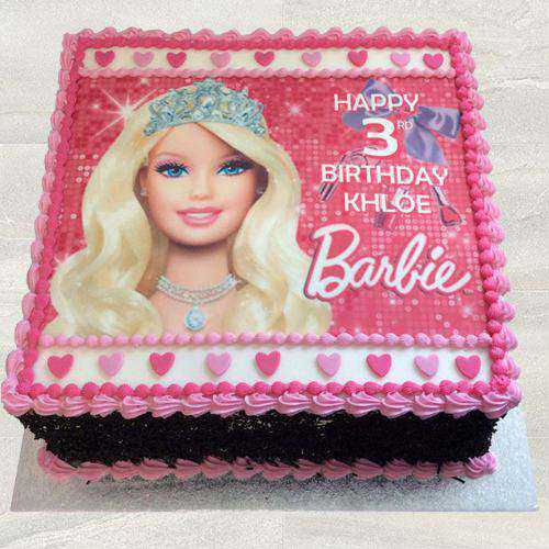 Delightful Kids Special Barbie Photo Cake