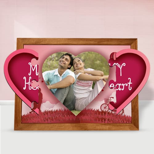 Remarkable Personalized Magnetic Heart Photo Frame