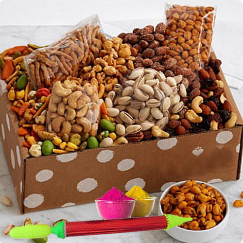 Tasty Mixed Dry Fruits Gift Hamper for Holi