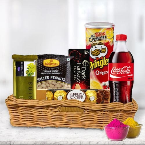 Enticing Snacks Gift Hamper for Holi