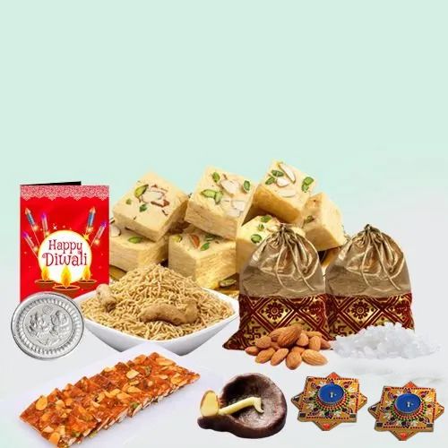 Pious Ganesh Lakshmi Mandap with Sweets n Dry Fruits