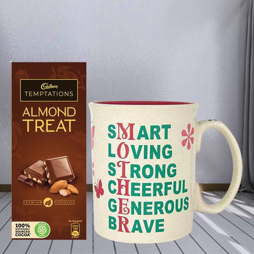 Enticing Personalized Coffee Mug with Cadbury Dairy Milk Temptation