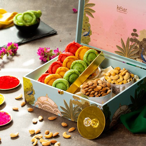 Tasty Sweets N Nuts Holi Gift Box