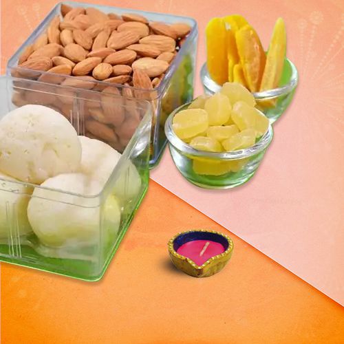 Diwali Sweets, Nuts And Greetings