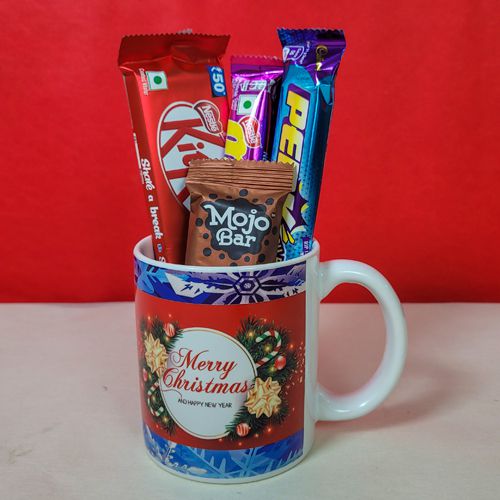 Christmas Mug N Sweet Chocolates Symphony