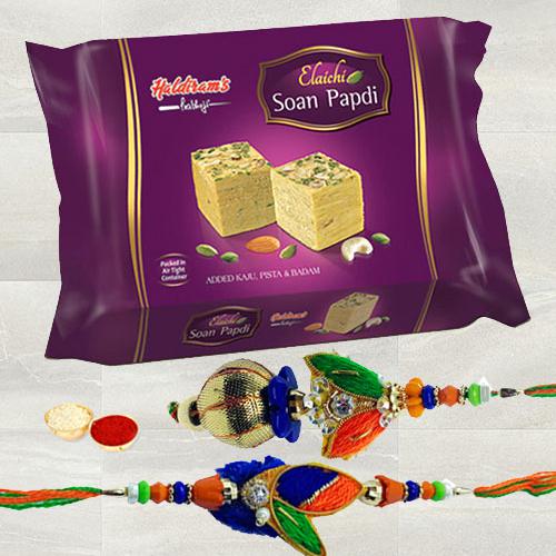 Haldiram Soan Papdi with Rakhi Set