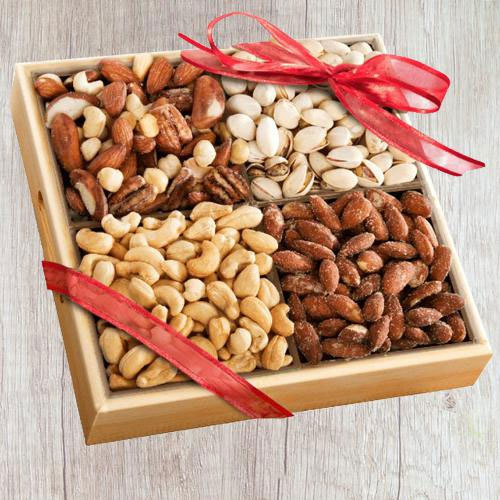 Outstanding Dry Fruits Gift Tray for Mothers Day