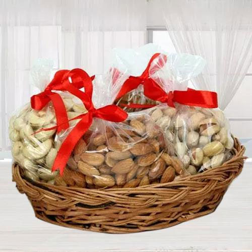 Marvelous Mixed Dry Fruits Basket for Mom