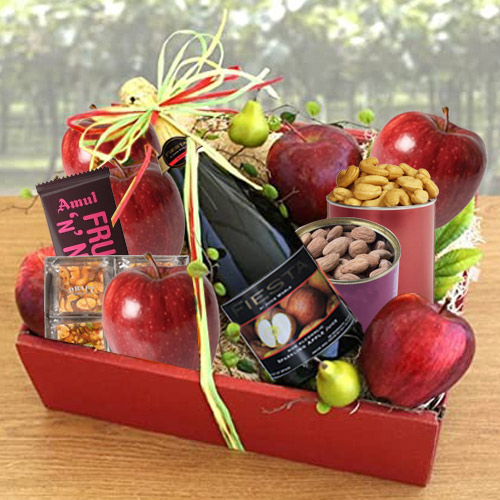 Marvelous Tray of Fresh Fruits N Assortments