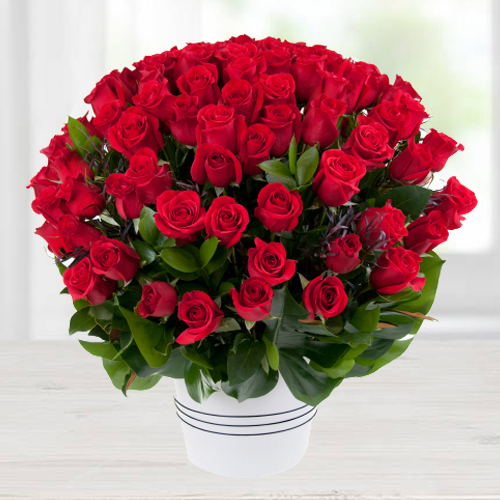 Fresh Arrangement of Dutch Roses