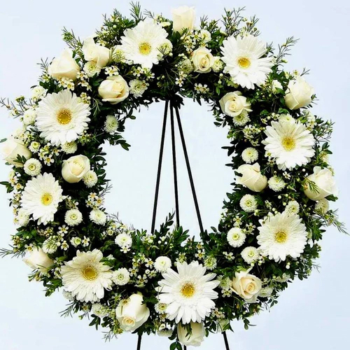 Mixed Flowers Wreath