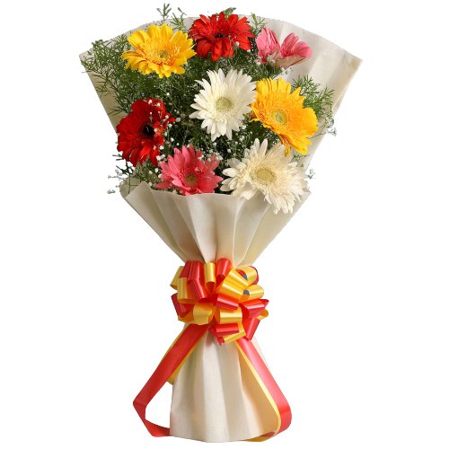 Bright Bouquet of Mixed Gerberas