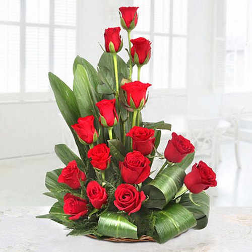 Wonderful Red Roses Arrangement