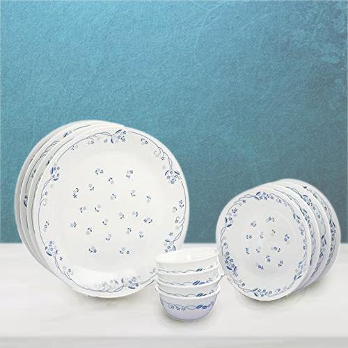 Outstanding Corelle Provincial Blue n White Glass Dinner Set