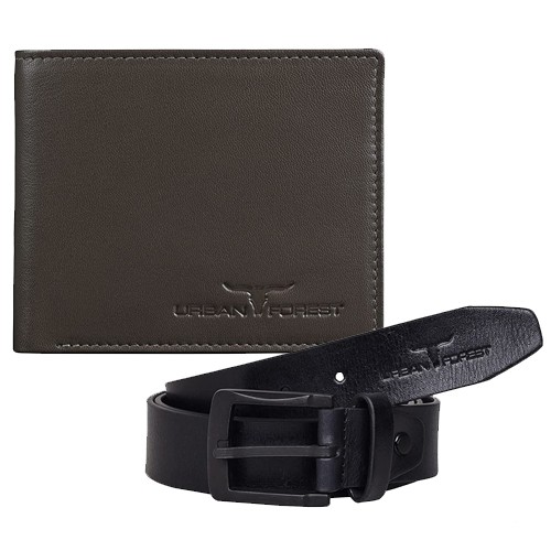 Classic Urban Forest Wallet N Belt Set for Men