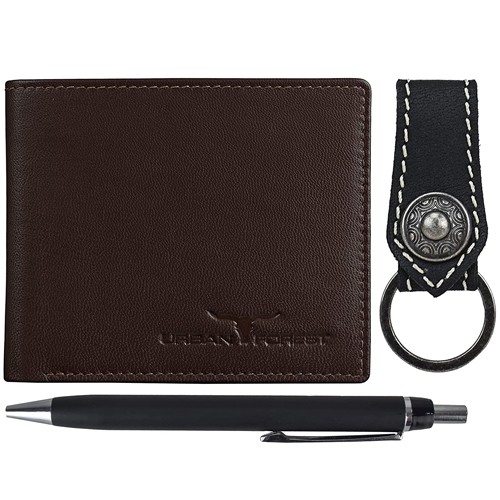 Classic Urban Forest Mens Wallet with Keyring N Pen Combo