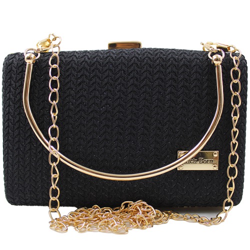 Ladies Party Bag of Metal Frame with Sling Chain