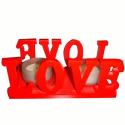 Amazing Love Candle Stand Gift with 2 Candles