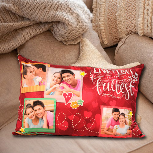 Amazing Rectangular Personalized Photo Cushion