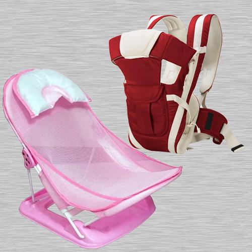 Wonderful Baby Carrier Cum Kangaroo Bag N Baby Bather