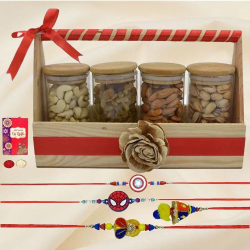 Gorgeous Family Rakhi n Dry Fruits