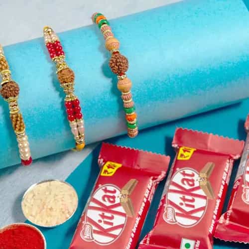 Rakhi Trio Pack with Chocolates