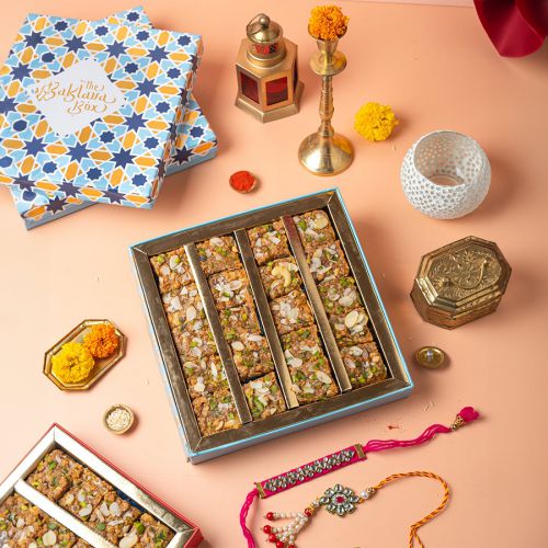 Sweet Malai Dodha Burfi  N  Rakhi Combo