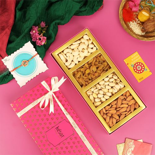 Wholesome Rakhi Dryfruit Delight Box