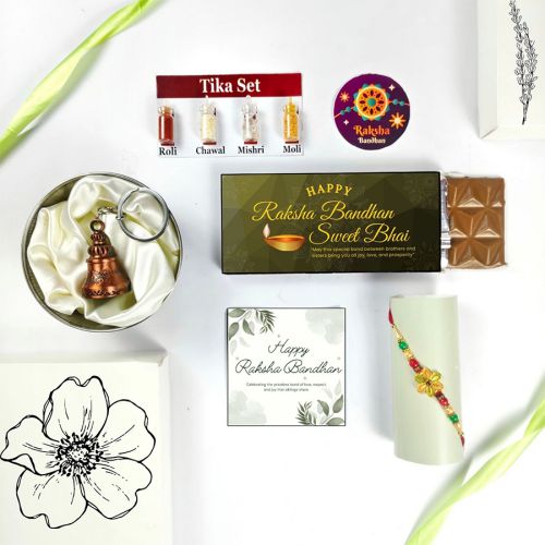 Sweet Bhai Themed Rakhi Gift Set