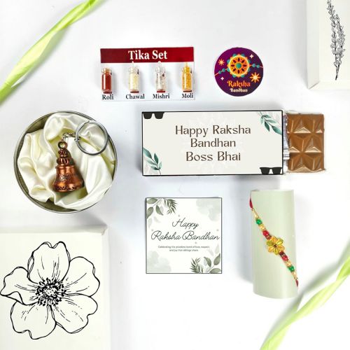 Festive Rakhi  N  Assorted Gifts Combo