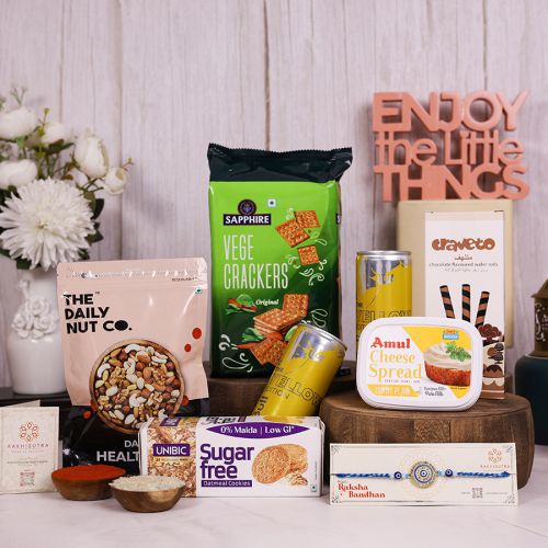 Vibrant Rakhi Treats Box