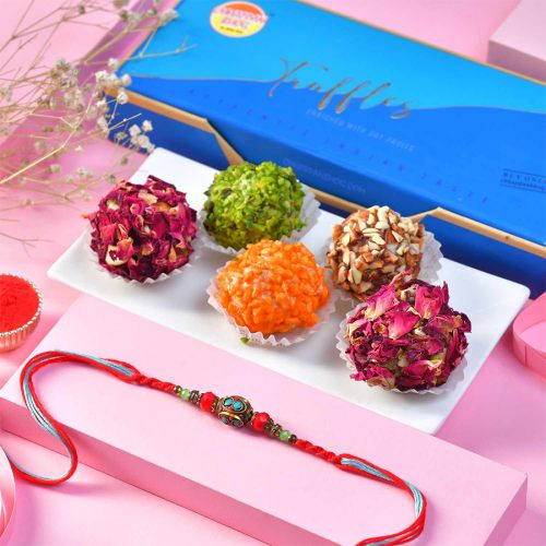 Sweet Truffles  N  Crystal Rakhi