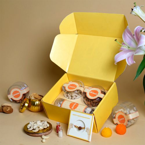 Festive Nuts  N  Rakhi Gift Box