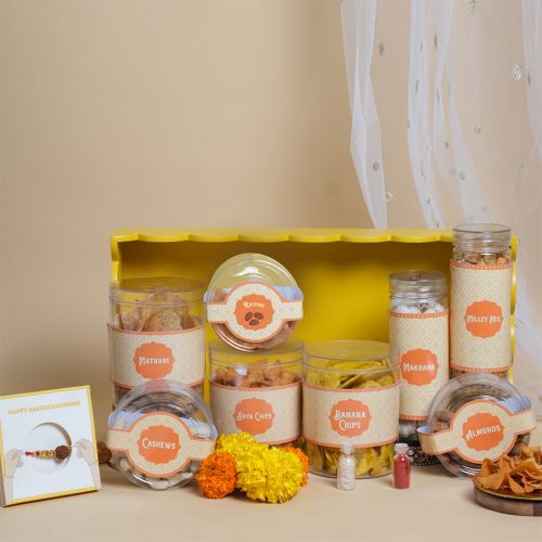 Gourmet Snacks  N  Rakhi Gift Package