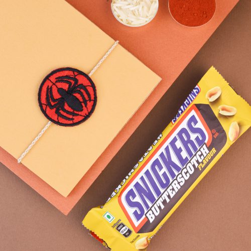 Superhero Rakhi with Snickers