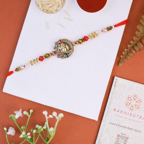 Ganpati Blessings Rakhi Set