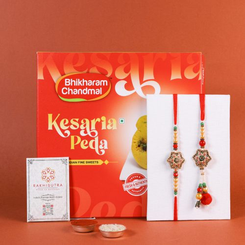 Bhaiya Bhabhi Rakhi & Mithai Set