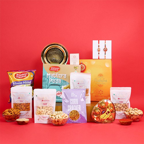 Rakhi Wishes & Gourmet Indulgence Hamper