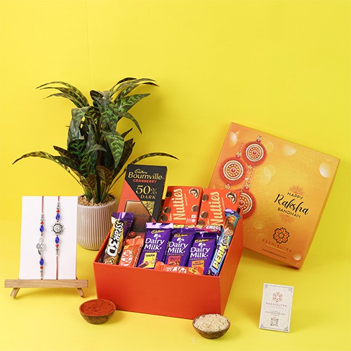 Quirky Rakhi Choco Combo Pack