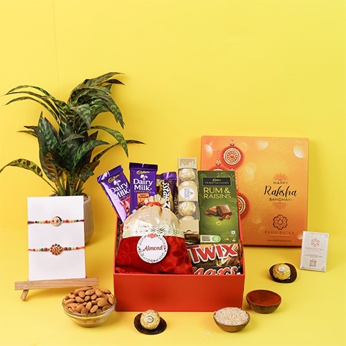 Festive Om & Ganesh Rakhi Hamper