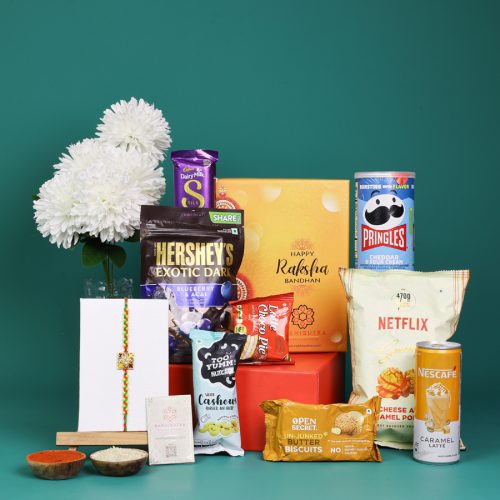 Stylish Rakhi n Gourmet Gift Box