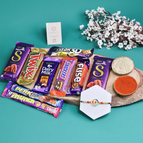 Sacred Ganesha Rakhi n Chocolate Surprises