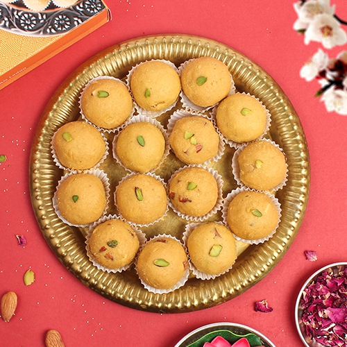 Classic Dry Fruit Besan Ladoo by Kesar